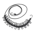 thumbnail image 1 of Soidarity Tendedero de ropa a prueba de viento para interiores y exteriores, tendedero elástico para ropa con clavijas, herramienta para colgar, carpas Negro Soidarity OD023674-04, 1 of 6