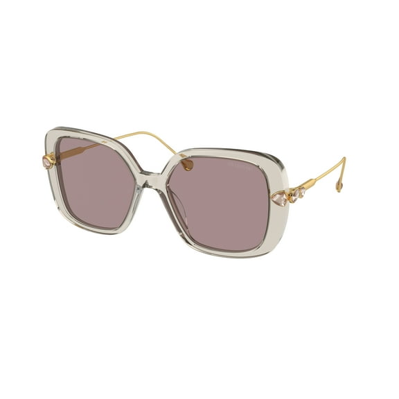 Sunglasses Swarovski SK 6011 3003LA Trasparent Light Brown Violet