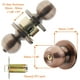 thumbnail image 3 of Perilla de puerta de bola para exteriores con perilla de puerta de cerradura con llave para privacidad perilla de bola para entrada de baño dormitorio bola estándar bronce aceitado esquí esquí Gafas de esquí, 3 of 5