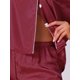 thumbnail image 5 of Pijamas de satén para mujer INSPIRE CHIC, conjuntos de lounge de 2 piezas con blusa de manga corta y pantalones cortos, 2XL rojo, 5 of 6