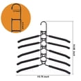 thumbnail image 6 of Beiled 2-pack 5-in-1 Space Saving Clothes Hangers, Non-Slip Foam Padded for Coat,  Suit, T-Shirt - Closet Organizer, 6 of 8