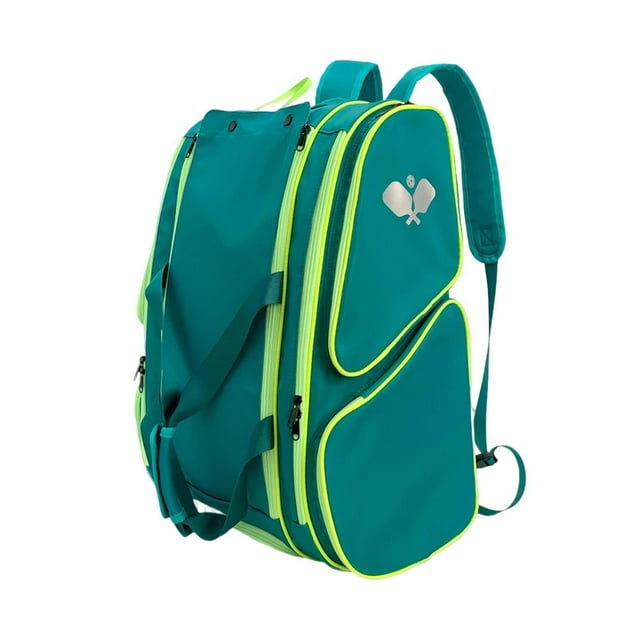Lipstore Sac à Pagaie Portable Sac à Dos de Raquette de Pickleball pour Femmes de Plein Air Randonnée Vert