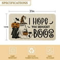 thumbnail image 6 of BOOHIT Halloween Door Mat 31x19 Inch Indoor Outdoor Entrance Floor Home Decoration (Pumpkin Head Spooky), 6 of 7