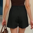thumbnail image 6 of ClodeEU Women's High Waisted A Line Wide Leg Shorts,Loose Fit Casual Short Black,Womens Plus XXL, 6 of 8