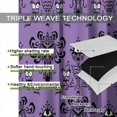 thumbnail image 3 of Skull Curtains，Gothic Skeleton Black Halloween Pattern Drapes Window 2 Panel Rod Pocket Curtain for Bedroom Living Room Decor 28" W X 40" L, 3 of 6