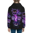 thumbnail image 4 of Gengar Teens Boys Girls Zip Up Hoodies 3d Print Long Sleeve Hooded Sweatshirt Jacket With Pocket Small, 4 of 8