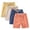 C, variant on 4 Pack Boys Girls Cotton Linen Shorts Elastic Waist Drawstring Short Pants Summer Casual Beach Lightweight Athletic Shorts