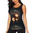 thumbnail image 1 of Balery Creative Poker Camiseta sin mangas estampada ligera para mujer, tops de entrenamiento sin mangas, camisetas de yoga transpirables de secado rápido.-X-Large, 1 of 7