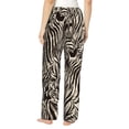 thumbnail image 3 of Uemuo Leopard And Zebra1 Pattern Women's Wide Leg Palazzo Lounge Pants with Pockets Light Weight Loose Comfy Casual Pajama Pants-Small, 3 of 9