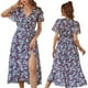 thumbnail image 1 of Txlixc Vestido sin mangas para mujer con cinturón ajustable, ropa dividida floral Txlixc  Moda, 1 of 9