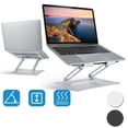 thumbnail image 4 of Laptop Stand Aluminum Angle Adjustable Computer Holder Riser Heat Vent Notebook Elevator For 10in-17in MacBook Pro 13/15, 4 of 5