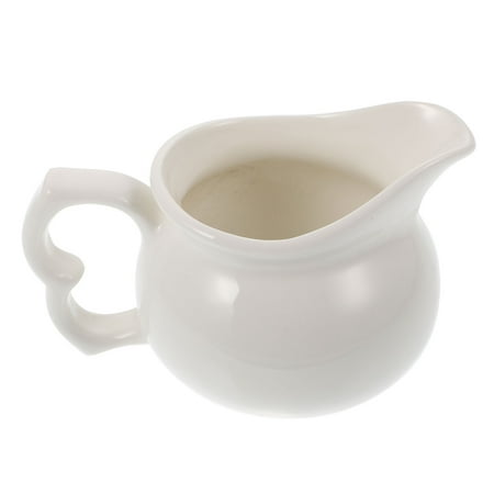 

1pc Milk jug Sauce Cup Milk Cup Practical Ceramic Coffee Cup Kitchenware (White)