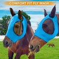 thumbnail image 4 of Kokovifyves Home and Garden Clearance Anti-Fly Mesh Equine Mask Comfort Fit Fly Mask Protects Eyes and Ears, 4 of 7
