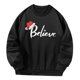 thumbnail image 4 of Jersey de manga larga, camisetas holgadas con estampado gráfico, sudadera con cuello redondo para mujer, sudadera con cuello redondo para uso diario , negro, l, 4 of 10