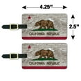 thumbnail image 4 of Rustic Distressed California State Flag Luggage ID Tags Suitcase Carry-On Cards - Set of 2, 4 of 5