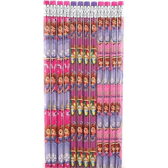 Princess Sofia Character 12 Wood Pencils Pack