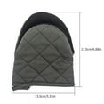 thumbnail image 2 of 1 Pair Short Oven Mitts, Heat Resistant Silicone Kitchen Mini Oven Mitts for 500 Degrees, Non-Slip Grip Surfaces and Hanging Loop Gloves, Baking Grilling Barbecue Microwave Machine Washable (Gray), 2 of 31