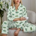 thumbnail image 4 of Goofa Cute Crocodile Printed Women’s 2 Piece Pajama Set Super,Pajamas Women's Long Sleeve Sleepwear Soft Button Down Loungewear Pjs Lounge Set Nightwear-Small, 4 of 9