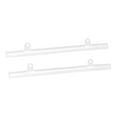 thumbnail image 1 of Unique Bargains PVC Poster Hanger Rail Poster Strip Bar 25cm/10inch Clear with Clips for Poster, Map, 2 Set, 1 of 5