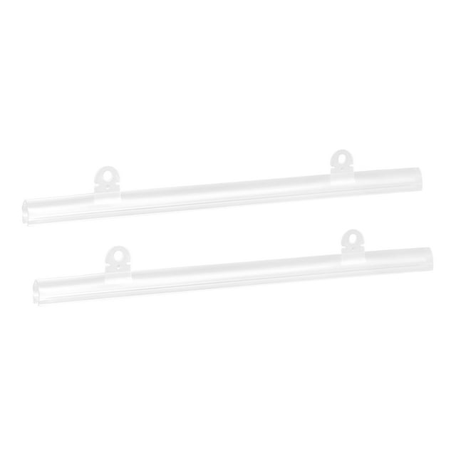 Uxcell PVC Poster Hanger Rail Poster Strip Bar 25cm/10inch Clear with Clips for Poster, Map, 4 Set