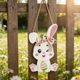 thumbnail image 1 of Easter Rabbits Chick Egg Wooden Ornaments Home Decor Wooden Hanging Decorations, 1 of 6