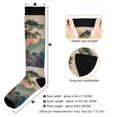 thumbnail image 3 of FORMRS Womens Knee High Socks Casual Long Thick Travel Daily Wear, 2 Pairs, Pine Tree at Dawn, 3 of 6