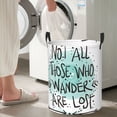 thumbnail image 4 of Goofa Not All Who Wander Are Lost1 Printed Circular Hamper,Laundry Basket with Handles,Storage Baskets Foldable,Large Capacity Laundry Hamper-Small, 4 of 8