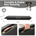 thumbnail image 5 of ABORON Folding Dog Ramp for High Bed, 5-level Adjustable Pet Ramp for Bed, Car, Couch, SUV - High Traction Rubber Surface, Load 200 lbs, 62.9" Long for Small & Large Old Dog & Cat- Furniture Quality, 5 of 8