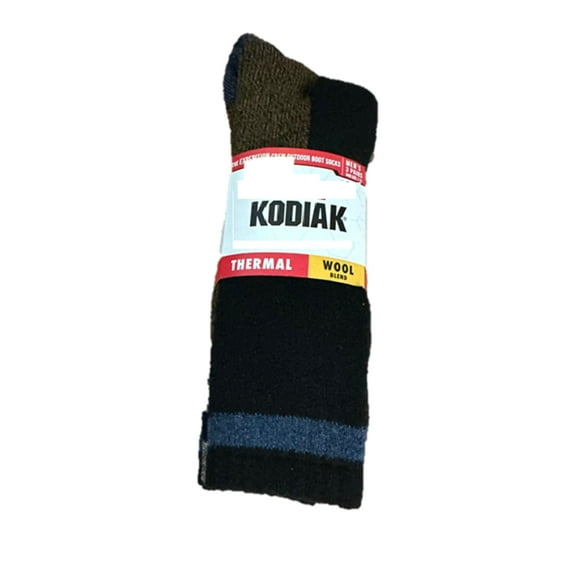 KODIAK MENS WOOL THERMAL SOCK BLKCHR