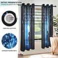 thumbnail image 3 of Yayeee Window Curtains Light Filtering 63"x52" Grommet Panel Pair Home Living Room Decor, Blue Butterfly, 3 of 7
