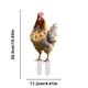 thumbnail image 3 of Decoración navideña de gallinas en forma de enchufe | Estaca de animales de granja para jardín al aire libre | Decoración acrílica de animales para jardín para exhibir en Navidad, 3 of 5