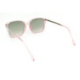 thumbnail image 4 of Womens Rectangular Chic Contemporary Designer Style Sunglasses Pink - Green, 4 of 4