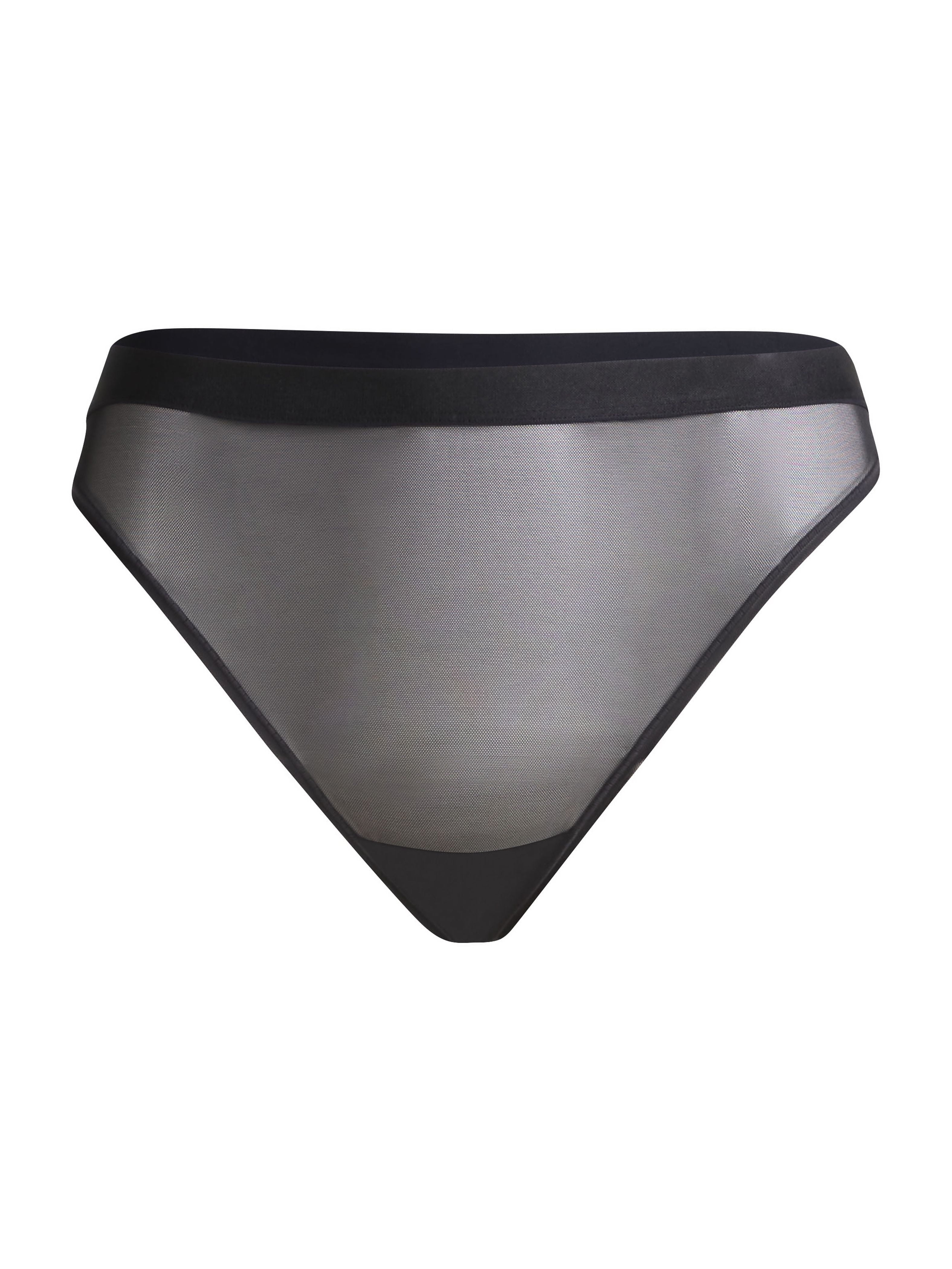 Joyspun Women's Space and Mesh Cheeky Panties, 2-Pack, Sizes XS-3XL