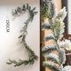 thumbnail image 3 of Paquete de árbol de Navidad gris de 45/60/90 cm, corona de flocado para colgar en la puerta, decoración de ambiente de escena de centro comercial de hotel, 3 of 5