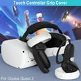 thumbnail image 6 of Controller Grip for Oculus Quest 2 Accessories Grips Cover for VR Touch Controllers Covers Protector with Non-Slip Thumb Grips 1Pair Black, 6 of 7