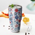 thumbnail image 3 of 30oz Pioneer Flower Tumblers Stainless Steel Tumbler with Lid and Straw,Vacuum Insulated Double Wall Travel Tumbler Cups Mug with Cleaning Brush for Coffee,Tea, 3 of 7