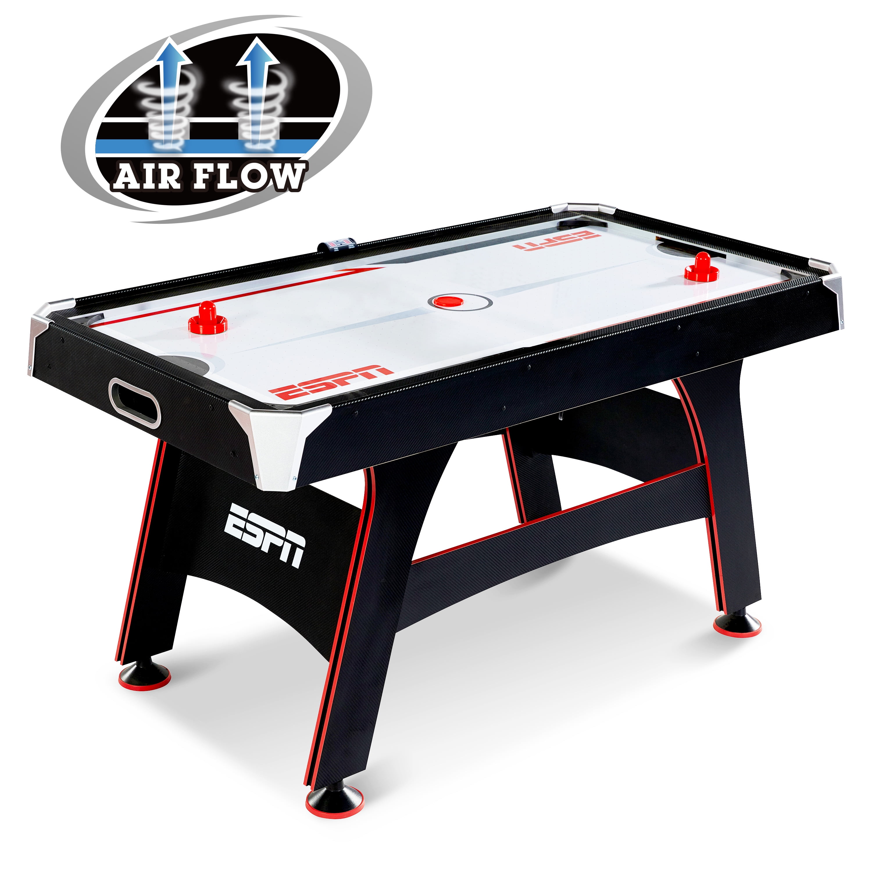 ESPN 5 FT. AIR POWERED HOCKEY TABLE WITH LED ELECTRONIC SCORER by Medal Sports