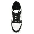 thumbnail image 4 of Top Moda Shoes Women Fashion Sneakers Two Tone Lace Up Sporty Design MONTANA-3 Black / White 8.5, 4 of 5