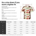 thumbnail image 5 of Sikiie Tomatoes Print Men's Hawaiian Shirt, Summer Beach Button Pocket Short Sleeve T-Shirt,XX-Large, 5 of 7