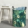 thumbnail image 6 of XMXT Collapsible Laundry Basket, Botanical Flower and Leaf Print Waterproof Laundry Hampers Storage Baskets Dirty Clothes Hamper, 62L, 6 of 8
