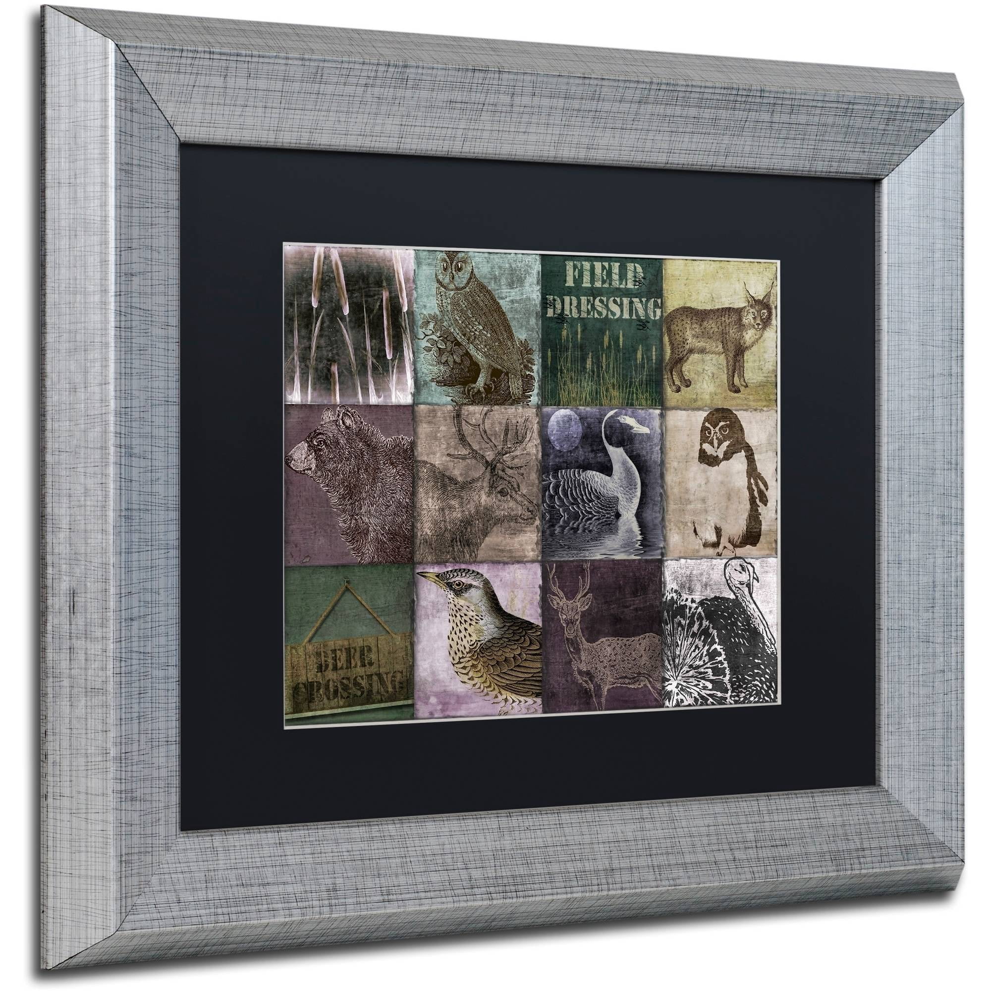 Trademark Fine Art "Hunting Season VI" Canvas Art by Color Bakery Black Matte, Silver Frame