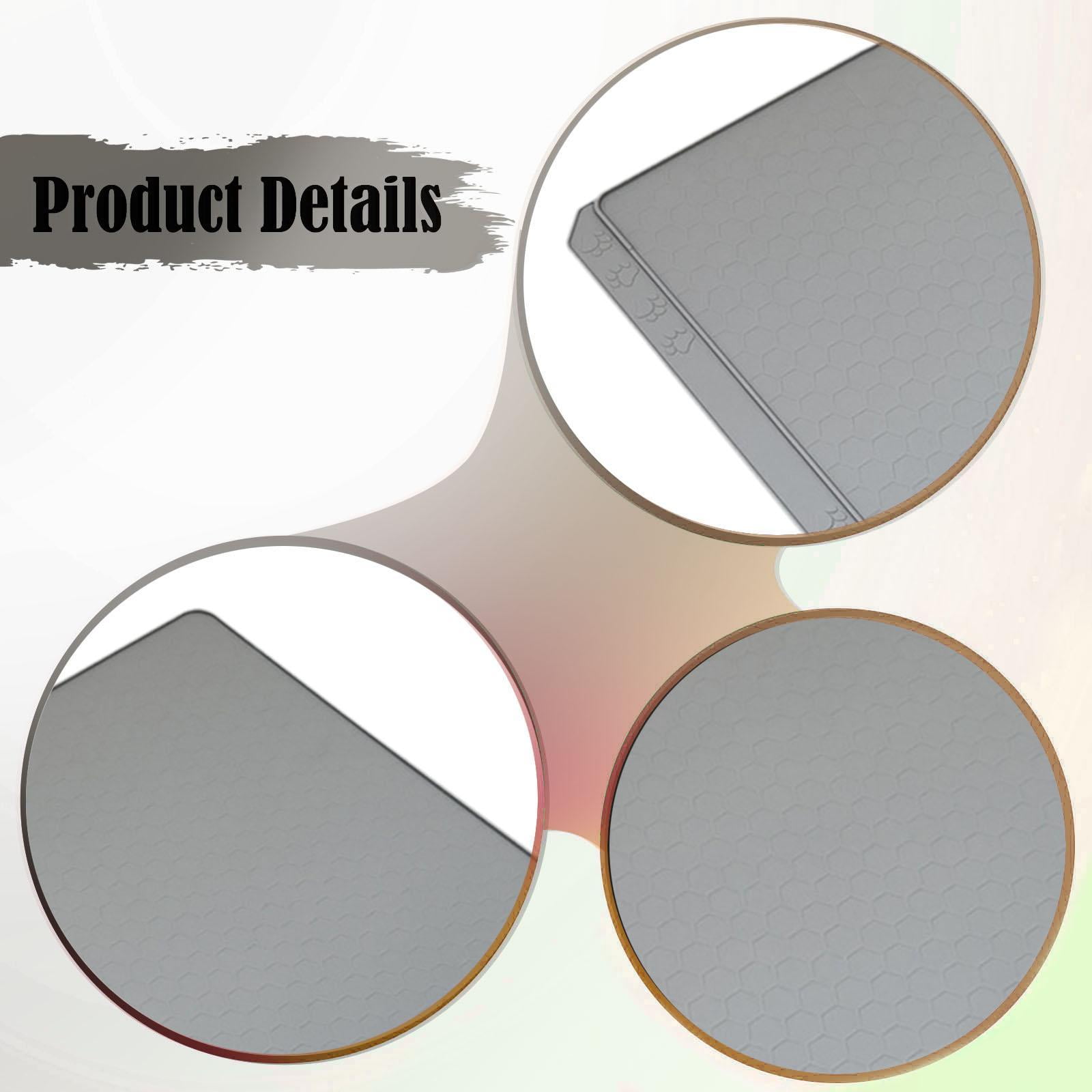 Bvdfgk Cat Litter Mat Scatter Control Multifunctional Easy to Clean Sturdy Trapping Pad gray