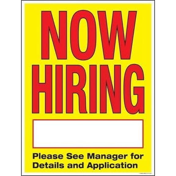 P70PNH Now Hiring Hour Sign Window Sale Sign Posters Retail Business Store Signs (P70-38" x 50") Furniture Flooring Mattress Wholesale Indoor Signage