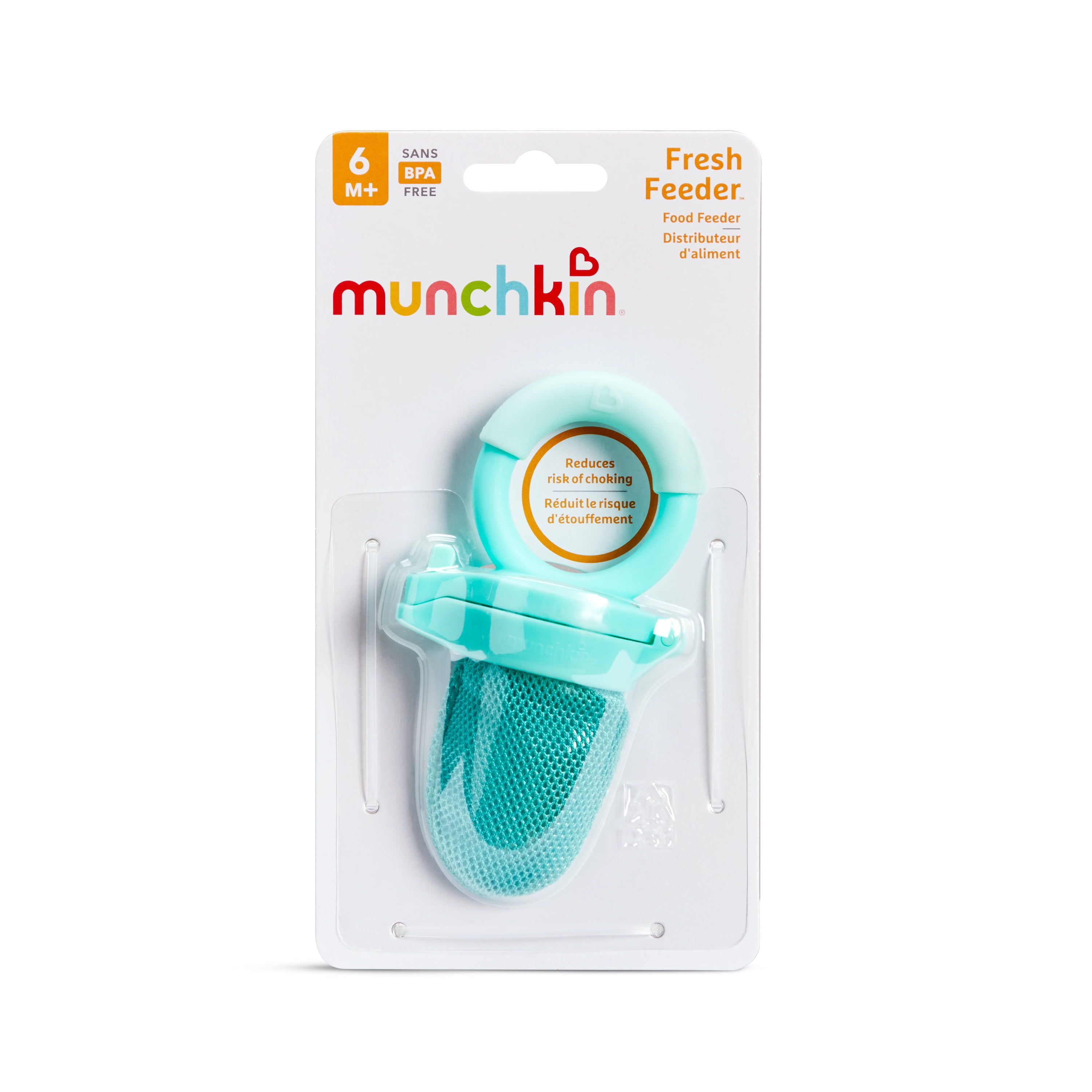 (3 pack) Munchkin Fresh Food Baby Feeder, Mint, Unisex, BPA-Free, 6+ Months