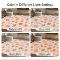 thumbnail image 7 of ODIKA 3'x5' Warm Autumn Tones Floral Pumpkin Design Washable Accent Rug Charming Nature-Inspired Pattern with Leaves Pet Friendly, Non-Shedding Mat for Bedside, Nursery Room, 7 of 7