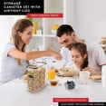 thumbnail image 2 of DWËLLZA KITCHEN 4L Cereal Containers Storage Set of 4, 2 of 7