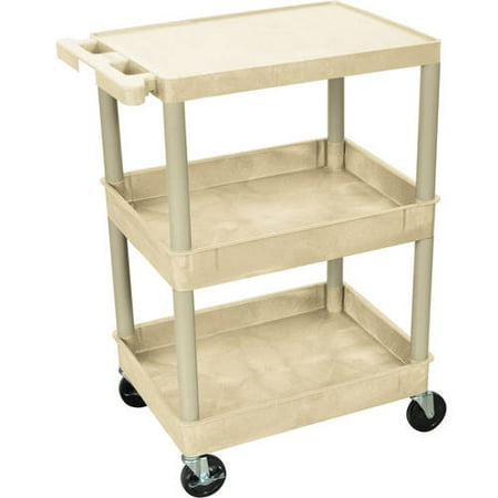 Luxor Flat Top and Tub Middle and Bottom Shelves Cart