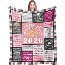Graduation Gifts 2026 Blanket, Class of 2026 High School College Masters Degree Graduation Gifts for Her Women, Graduation Gift Ideas