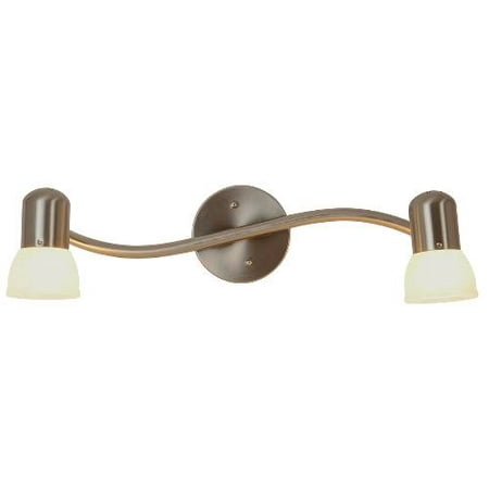 Access Incandescent Sconce (Contemporary Wall Sconce Fixture, Maximum Two 60 Watt Incandescent Medium Base Bulbs, 19 In., Brushed)
