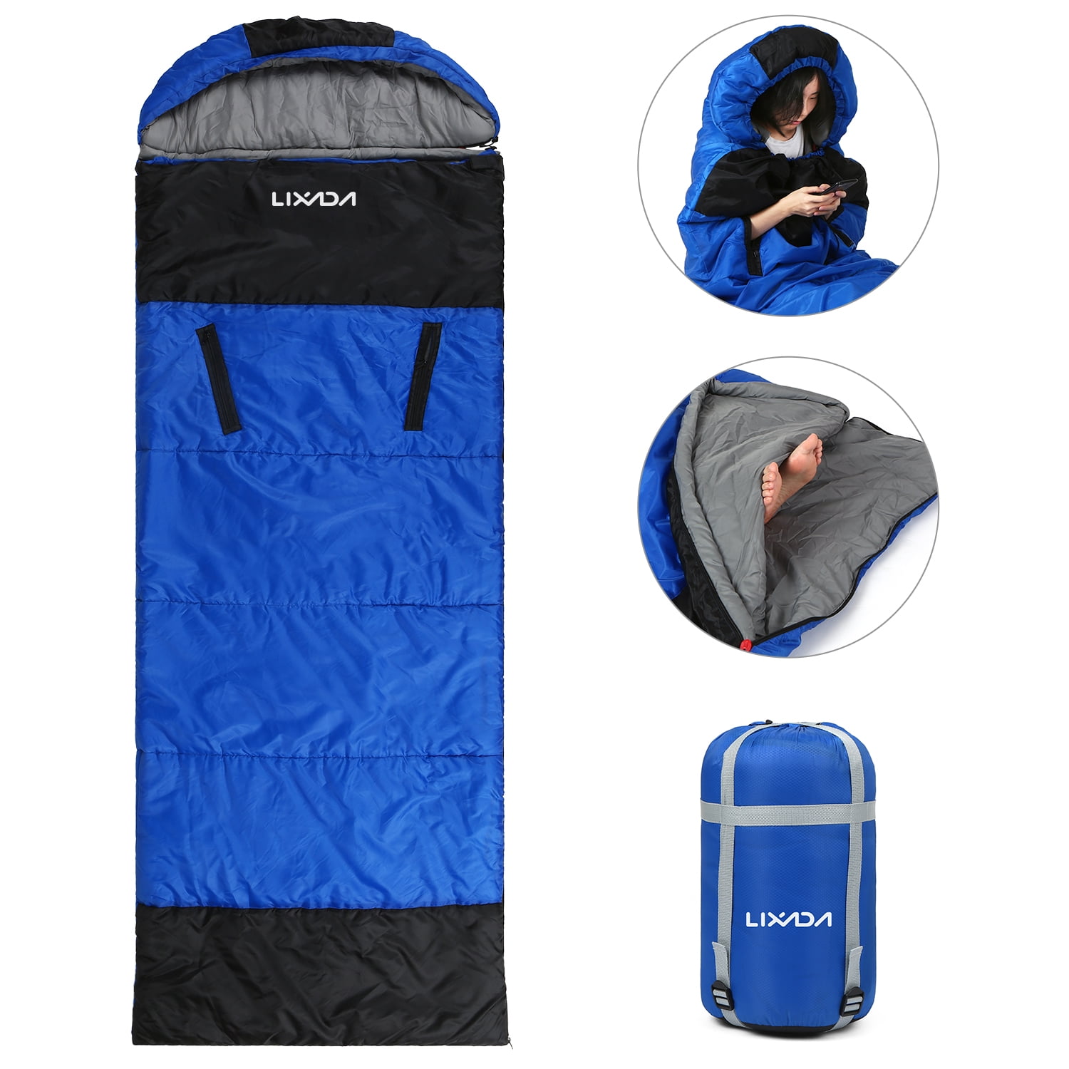 Wearable Lightweight Waterproof Sleeping Bags With Zippered Holes For ...